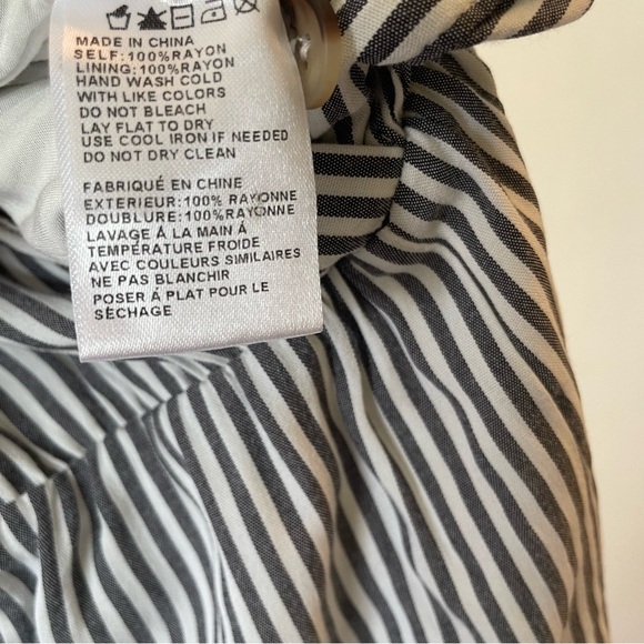 Carly Jean Los Angeles CJLA Grey Striped Brighton Jumpsuit Small - Picture 12 of 15